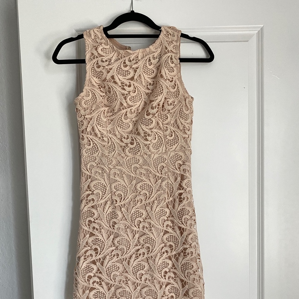 Lace Cocktail Mini Tank Dress